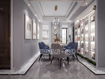 世紀(jì)龍庭現(xiàn)代輕奢客廳效果圖