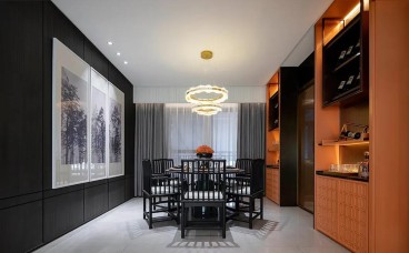 歷下區新中式餐廳效果圖