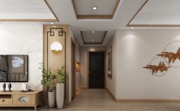 恒信崇文湖新中式效果圖