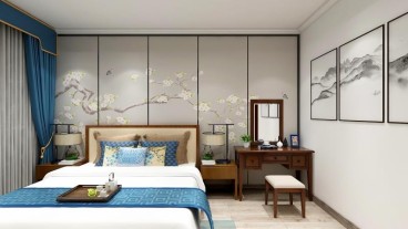 大唐花園現(xiàn)代簡約臥室效果圖