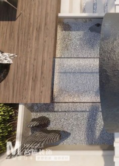 現代簡約花園效果圖