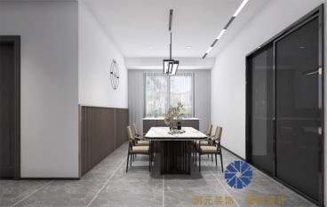 祥生十里新中式餐廳效果圖