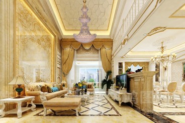 海信波爾多小鎮(zhèn)(建設(shè)中)現(xiàn)代簡約客廳效果圖