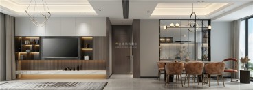 港鐵·天頌現(xiàn)代簡(jiǎn)約客廳效果圖