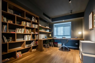 海亮·九璽現(xiàn)代簡約書房效果圖