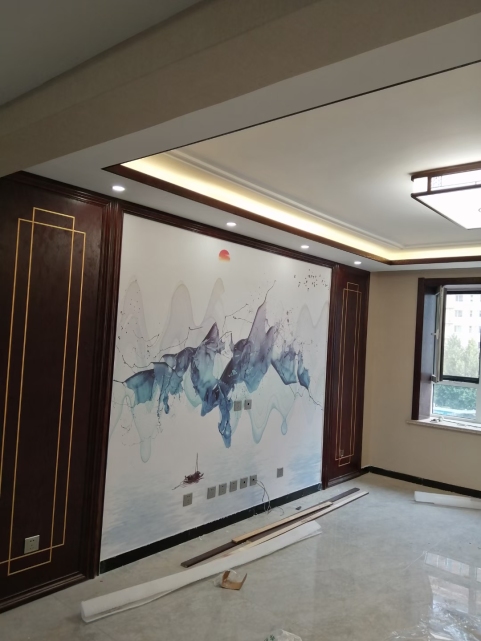 陽光諾林灣新中式客廳效果圖