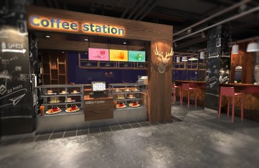 山東曹縣斑馬主題餐廳工業(yè)風(fēng)效果圖