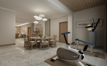 寶宇天邑·環球港中式餐廳效果圖