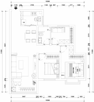 金科瀾山公館現(xiàn)代輕奢戶型圖效果圖