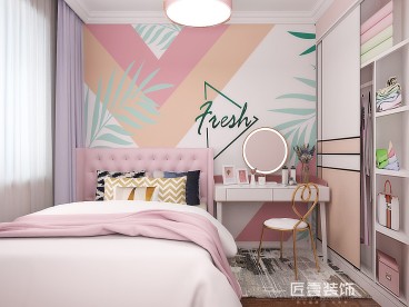 嘉禾園西區(qū)簡歐風(fēng)格簡歐臥室效果圖