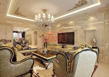 鄧州建業(yè)森林半島(建設(shè)中)歐式古典客廳效果圖