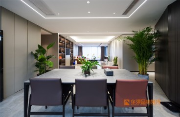 融輝城現(xiàn)代簡(jiǎn)約餐廳效果圖