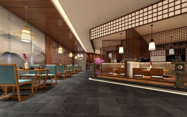 福田區(qū)中式效果圖