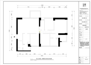 香山美墅新中式戶型圖效果圖