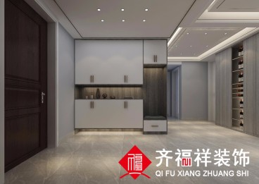 國(guó)安悅府港式客廳效果圖