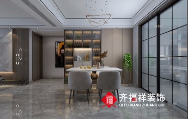 建業(yè)·壹號(hào)城邦現(xiàn)代輕奢餐廳效果圖