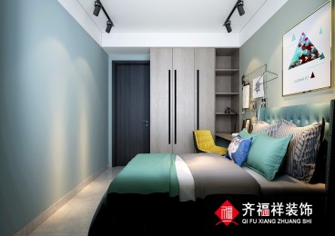建業(yè)春天里現(xiàn)代輕奢臥室效果圖