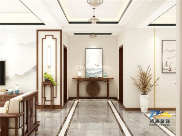 譽(yù)德華府(建設(shè)中)新中式客廳效果圖