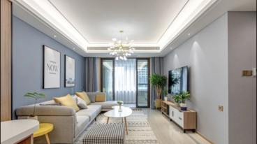 嶺南清城(建設(shè)中)北歐客廳效果圖