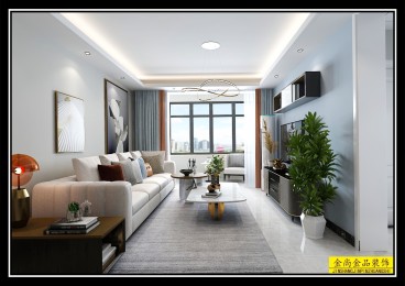 翡翠大觀現(xiàn)代簡(jiǎn)約客廳效果圖