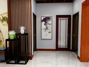 新河正馨佳居住宅小區(qū)(建設(shè)中)新中式玄關(guān)效果圖