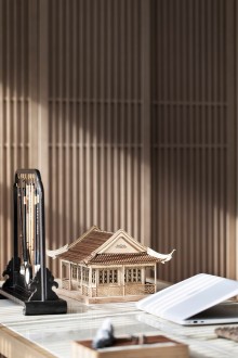 恒大云湖上郡觀山悅新中式書房效果圖