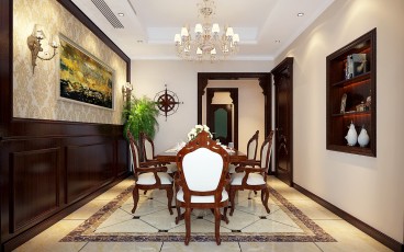 北園佳園簡歐餐廳效果圖
