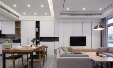 盛世酈園現(xiàn)代簡約客廳效果圖