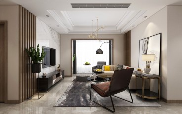 橋灣苑現(xiàn)代簡約餐廳效果圖