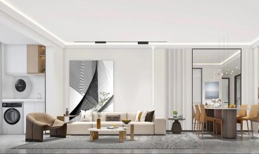 學(xué)府清華(建設(shè)中)現(xiàn)代輕奢客廳效果圖