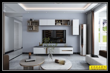 山鋼錦悅?cè)A府(建設(shè)中)現(xiàn)代簡(jiǎn)約客廳效果圖