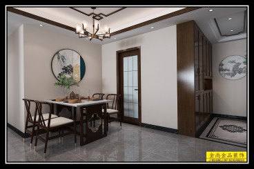 金科城新中式餐廳效果圖