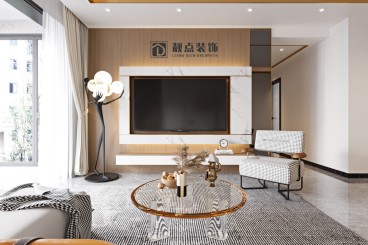 翰林華府營(yíng)銷中心現(xiàn)代簡(jiǎn)約客廳效果圖