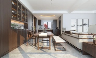 廣州路壹號院新中式餐廳效果圖