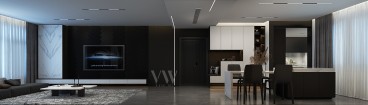 邦成·宮園墅現(xiàn)代簡約客廳效果圖