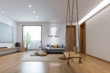 聚龍?jiān)番F(xiàn)代簡約客廳實(shí)景圖