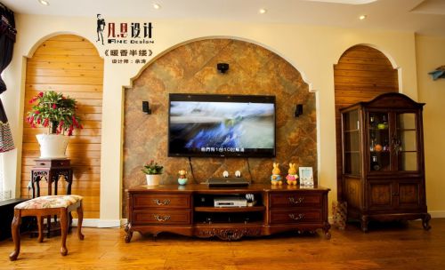 客廳電視背景墻裝修效果圖設計圖片