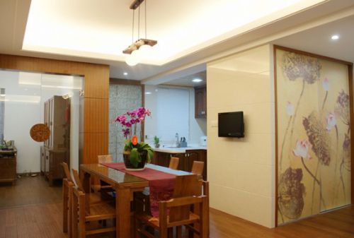 13萬(wàn)打造中式風(fēng)格餐廳吊頂美圖