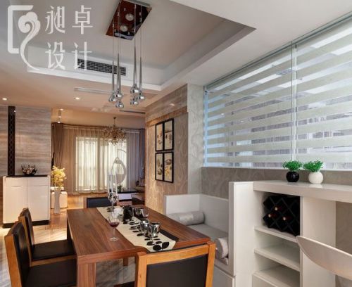 現(xiàn)代風(fēng)格家庭餐廳吊頂效果圖