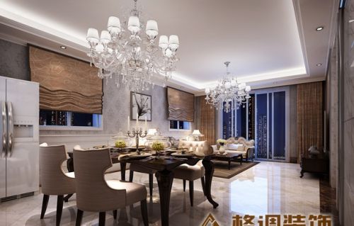 歐式客餐廳吊頂裝修效果圖大全2016圖片