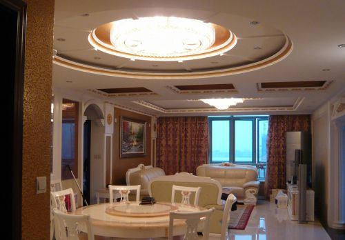 歐式家庭裝修風(fēng)格餐廳吊頂裝修設(shè)計(jì)