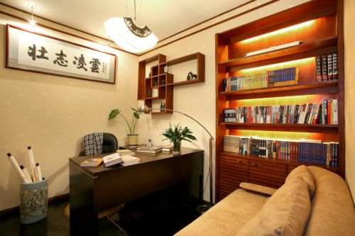 中式風(fēng)格沉穩(wěn)時(shí)尚書(shū)房設(shè)計(jì)欣賞