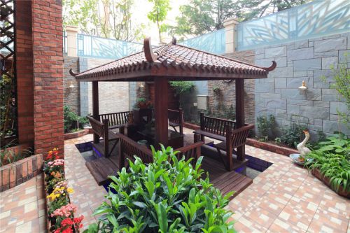 中式風格花園裝修案例