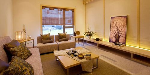 日式樣板房客廳效果圖