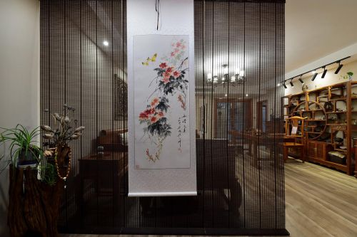 新中式風(fēng)格客廳掛畫效果圖