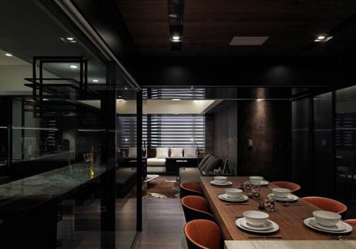 大氣現(xiàn)代家居餐廳效果圖片