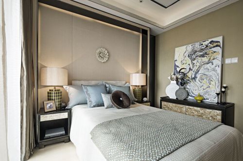 時(shí)尚現(xiàn)代風(fēng)格臥室背景墻效果圖大全