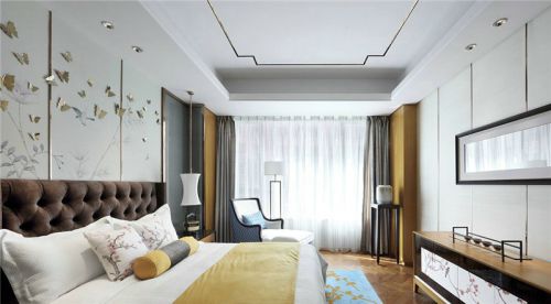 中式風(fēng)格四居室臥室衣柜裝修效果圖