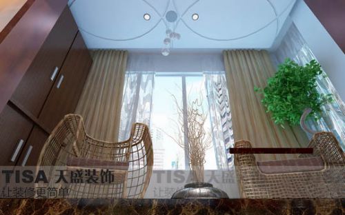 現(xiàn)代簡約二居室陽臺(tái)裝修圖片欣賞