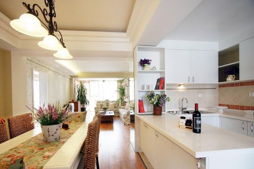 現(xiàn)代簡約田園餐廳裝修效果展示